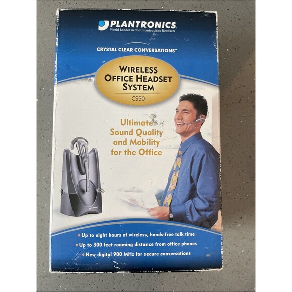 *READ* Plantronics CS50 Wireless Office Headset System PARTS ONLY - Picture 1 of 7
